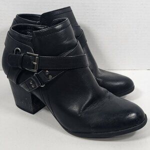Hot Tomato Black Heeled Boots Sleek and Stylish 9.5